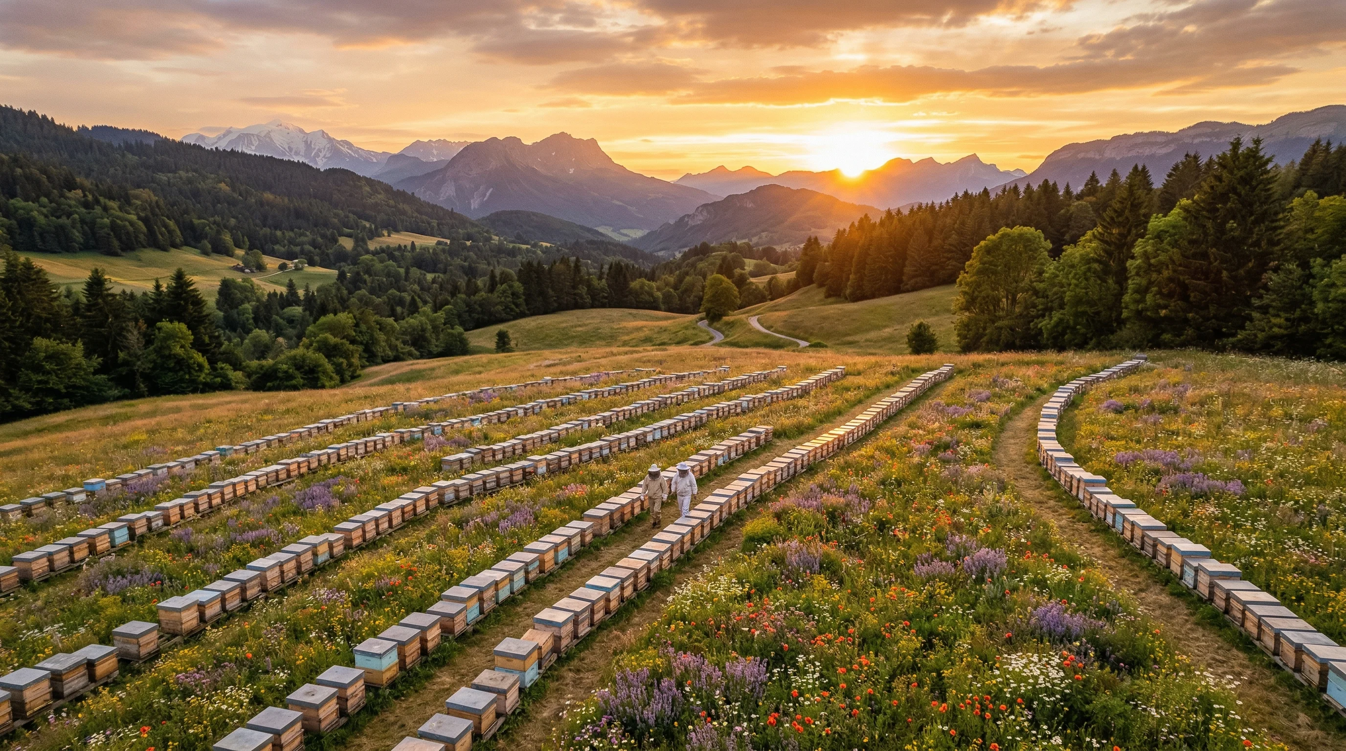 Pasieka z lotu ptaka